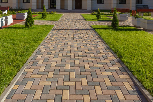 Residential Paver Driveway in Bonadelle Ranchos, CA
